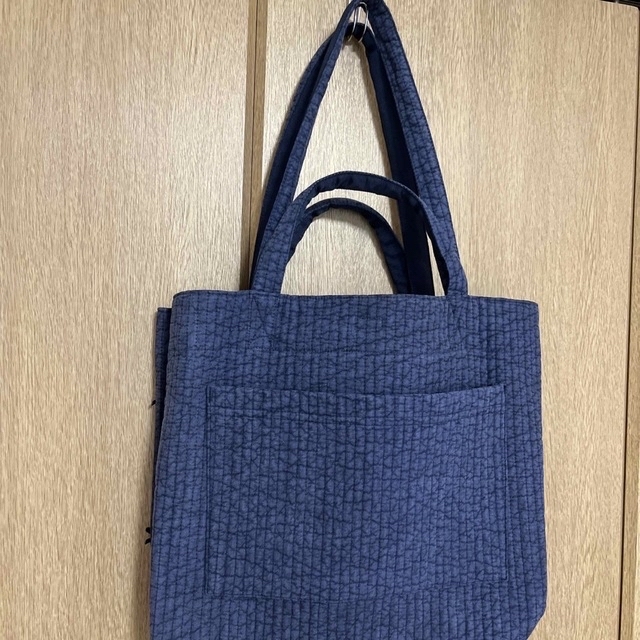 gypsohila ピクニックバッグ picnic bag M ネイビー レディースのバッグ(トートバッグ)の商品写真