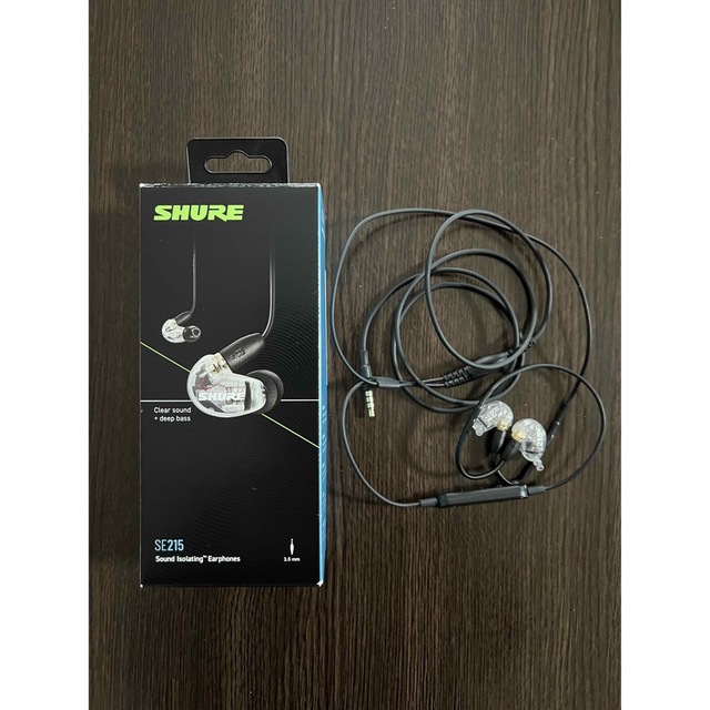 SHURE SE215 CL 生産完了モデル イヤホン 有線 マイク スマホ/家電/カメラのオーディオ機器(ヘッドフォン/イヤフォン)の商品写真