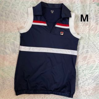 フィラ(FILA)のフィラ　テニスウェアゲームシャツ　紺　M(ウェア)