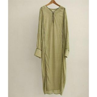 トゥデイフル(TODAYFUL)のtodayful Embroidery Voile Dress ライトグリーン(ロングワンピース/マキシワンピース)