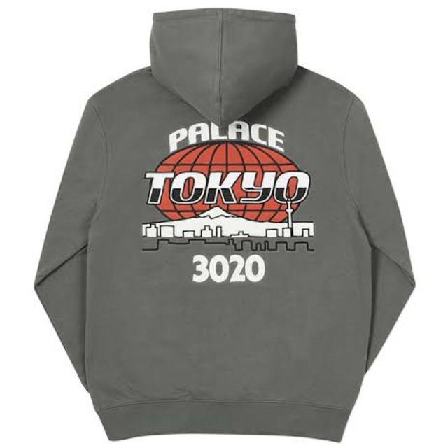 PALACE パーカー　NEW ERA TOKYO HOOD GUN METAL