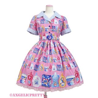 Angelic Pretty - Sunny Smile Laundry OPピンク＋カチューシャの通販 ...