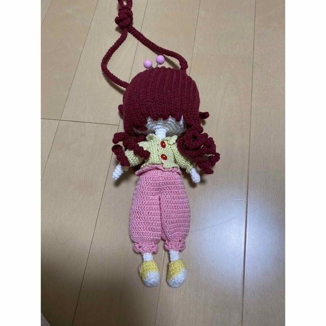 手編み人形　小銭入れ人形