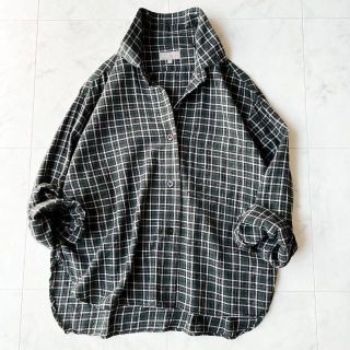 マーガレットハウエル(MARGARET HOWELL)の極美品✨ 21SS マーガレットハウエル コットンカシミア シャツ ゆったり 2(シャツ/ブラウス(長袖/七分))