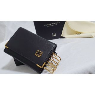 ダンヒル(Dunhill)の正規 レア アルフレッドダンヒル 6連キーケース黒コインケース付 多機能 付属有(キーケース)