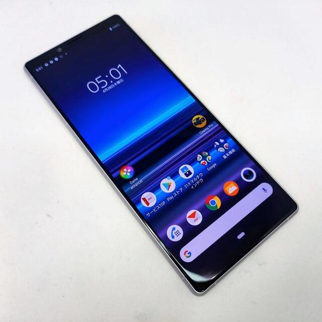 ANDROID(アンドロイド)の【新古品】SONY Xperia 1 有機EL 本体 SIMフリー スマホ/家電/カメラのスマートフォン/携帯電話(スマートフォン本体)の商品写真