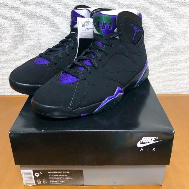 スニーカーAIR JORDAN 7 Retro RayAllen 27.5㎝【新品未使用】