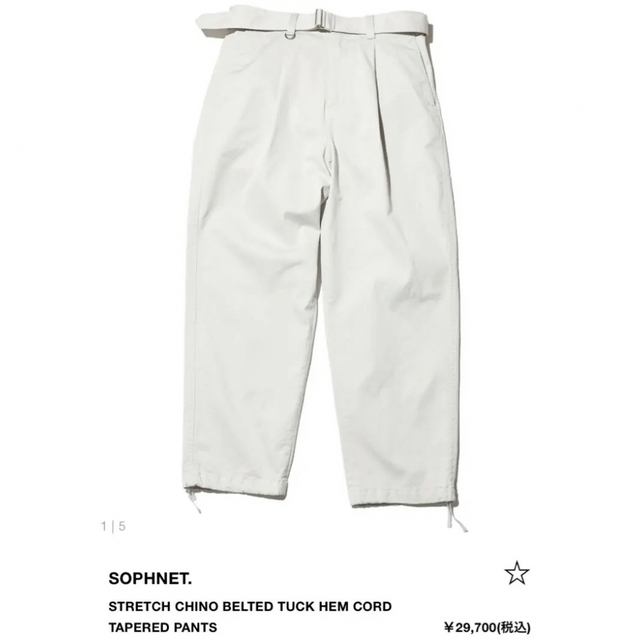 SOPHNET STRETCH CHINO TAPERED