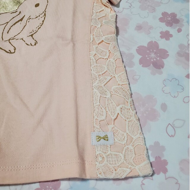 専用★ラポシェビスキュイ☆ウサギTシャツ キッズ/ベビー/マタニティのキッズ服女の子用(90cm~)(Tシャツ/カットソー)の商品写真