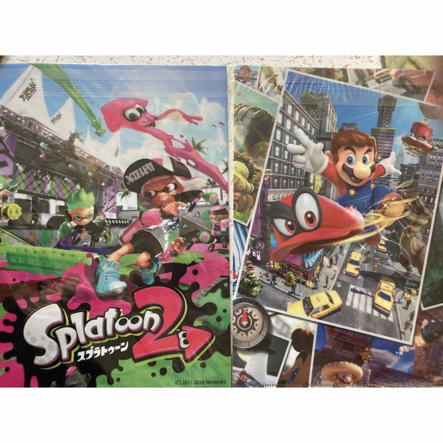スーパーマリオオデッセイ スプラトゥーン2 クリアファイル