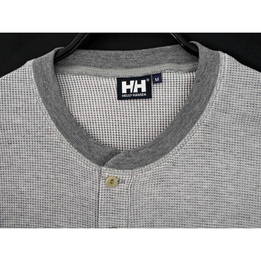 HELLY HANSEN(ヘリーハンセン)のHELLY HANSEN ヘリーハンセン ヘンリーネック ワッフル カットソー sizeM/グレー ■◆ メンズ メンズのトップス(Tシャツ/カットソー(半袖/袖なし))の商品写真