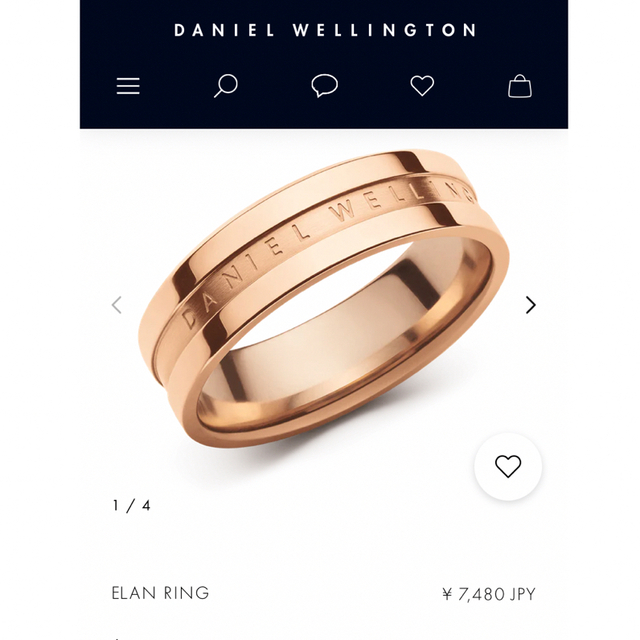 Daniel Wellington(ダニエルウェリントン)のダニエルウェリントン　リング　指輪 レディースのアクセサリー(リング(指輪))の商品写真