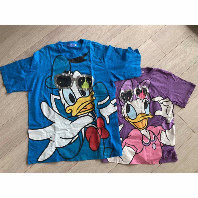 Disney(ディズニー)のディズニー公式Tシャツ　2枚セット キッズ/ベビー/マタニティのキッズ服女の子用(90cm~)(Tシャツ/カットソー)の商品写真