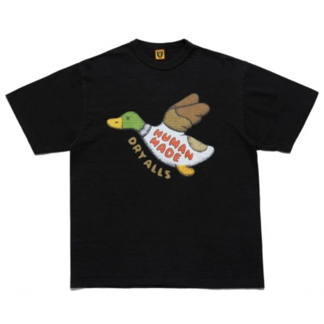 黒M HUMAN MADE KAWS Tee Tシャツ カウズ