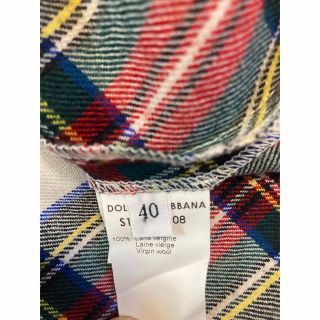 DOLCE&GABBANA - DOLCE&GABBANA チェック タイト スカート ドルガバ DG