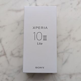 エクスペリア(Xperia)のSONY Xperia 10 ⅲ Lite ブルー 楽天simフリー(スマートフォン本体)