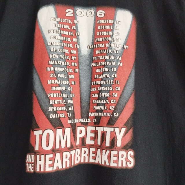 American Apparel(アメリカンアパレル)のTOMPETTY トムペティ ハートブレイカーズ バンドTシャツ バンt 黒 メンズのトップス(Tシャツ/カットソー(半袖/袖なし))の商品写真