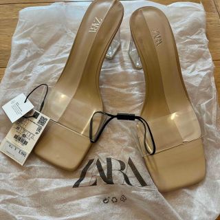 ザラ(ZARA)のＺＡＲＡ♡クリアヒールサンダル(サンダル)