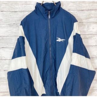 90s Reebok リーボック ナイロン ブルー セットアップ 上下