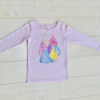 ディズニー(Disney)の子供服　１１０　ディズニープリンセス　長袖　ピンク　キラキラ　キッズ(Tシャツ/カットソー)