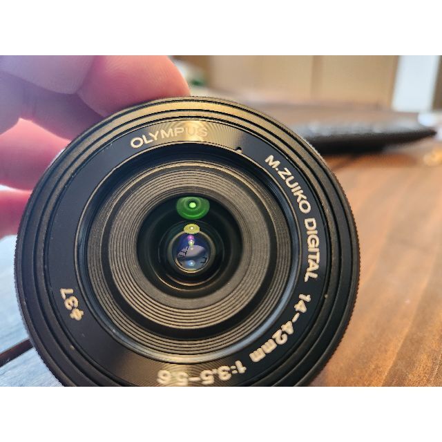 OLYMPUS(オリンパス)のOLYMPUS E-M5mark2／14-42mm F3.5-5.6 EZ BL スマホ/家電/カメラのカメラ(ミラーレス一眼)の商品写真