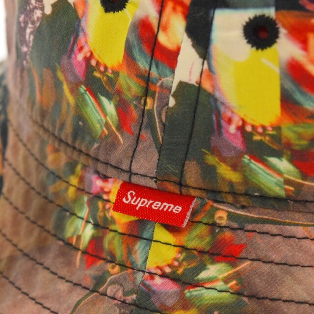 Supreme(シュプリーム)のSUPREME シュプリーム 14SS ×COMME des GARCONS Reversible Crusher コムデギャルソン リバーシブルバケットハット 帽子 レッド/マルチ メンズの帽子(ハット)の商品写真