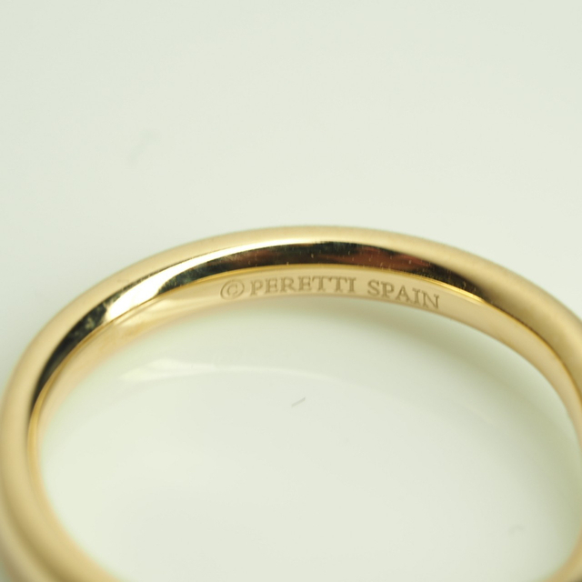 TIFFANY&Co.ティファニー K18YG 1Pダイヤカーブドバンドリング