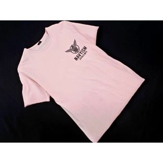 アヴィレックス(AVIREX)のAVIREX アヴィレックス プリント Tシャツ sizeM/ピンク ■◆ メンズ(Tシャツ/カットソー(半袖/袖なし))