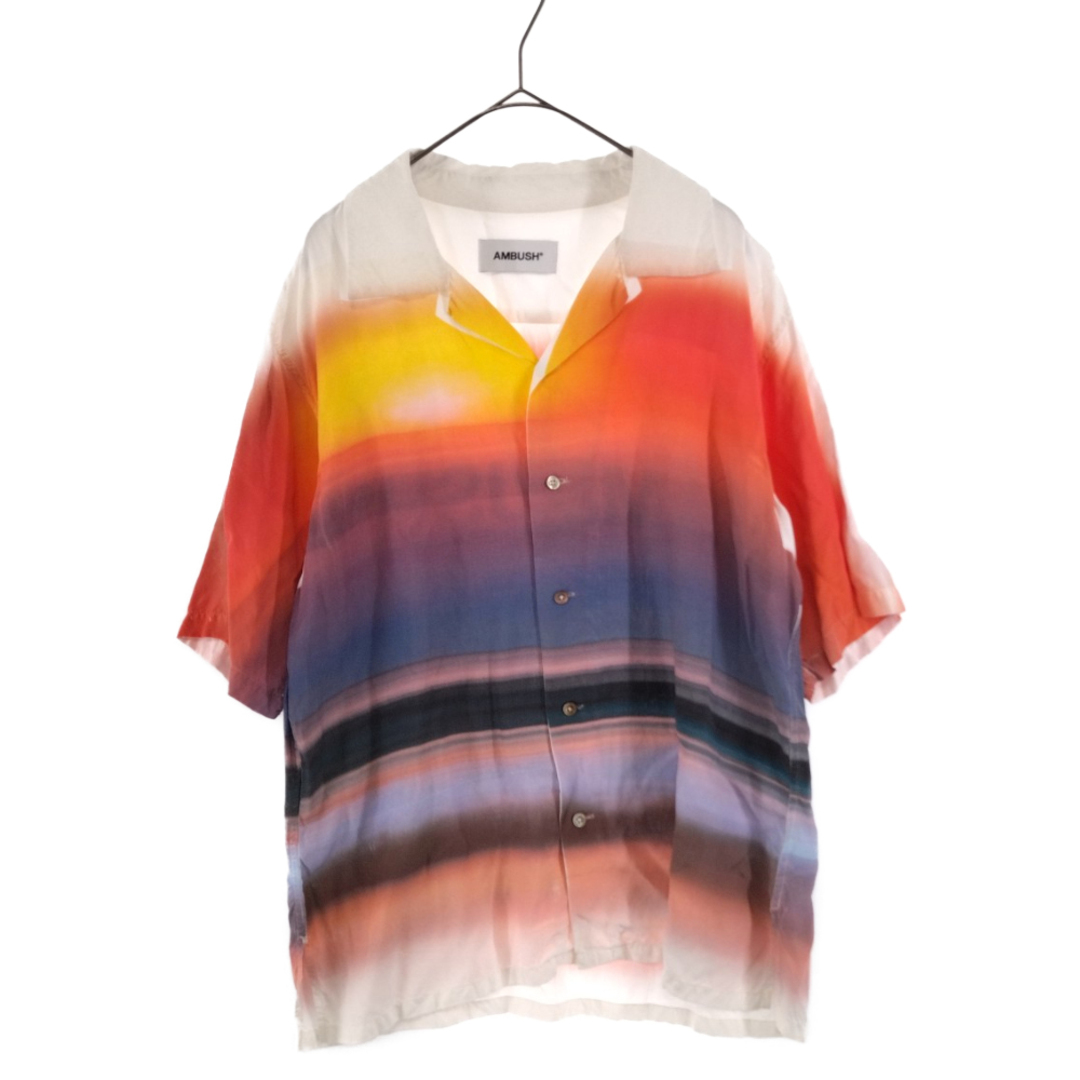 AMBUSH アンブッシュ Hawaiian tie-dye short-sleeved shirt 12111681 ハワイアンシャツ タイダイショートスリーブシャツ 半袖シャツ マルチカラー ホワイト