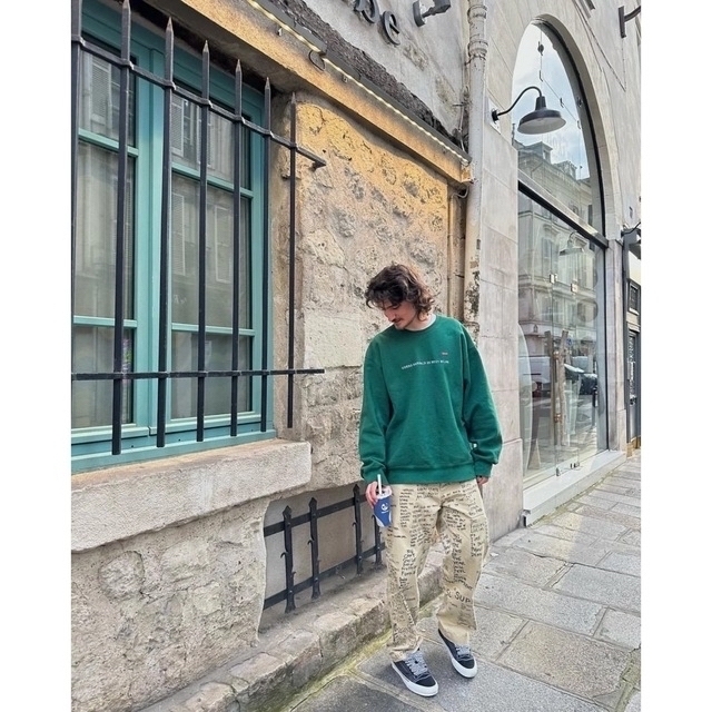 Supreme Gonz Poems Sweater Olive オリーブ