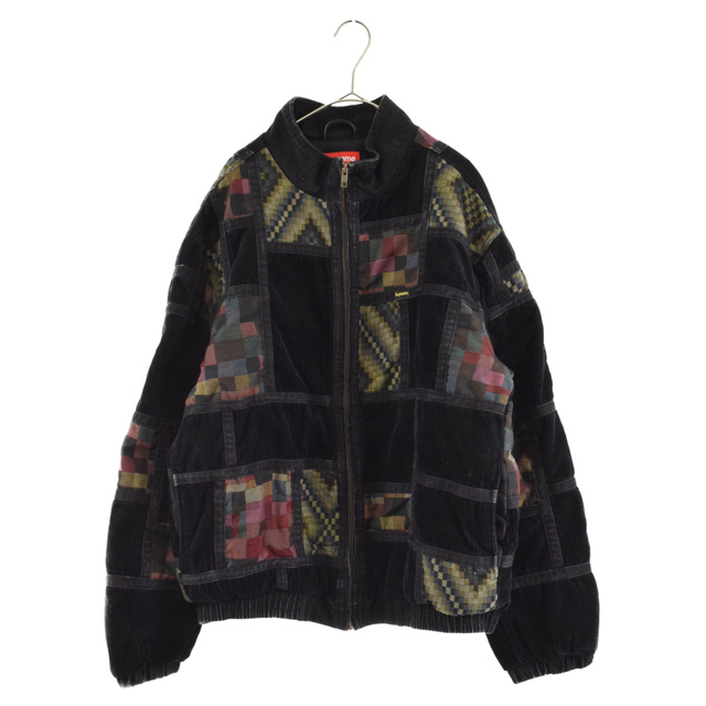 SUPREME シュプリーム 18AW Corduroy Patchwork Denim Jacket コーデュロイパッチワークジャケット ブルゾン ブラック