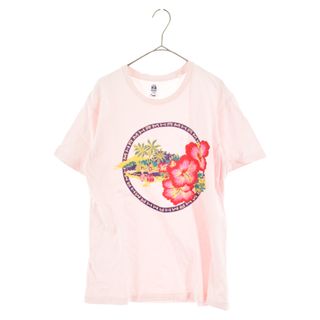 ハリウッドランチマーケット(HOLLYWOOD RANCH MARKET)のHOLLYWOOD RANCH MARKET ハリウッド ランチ マーケット Hawaiian Printe Tshirt ハワイアン プリント 半袖 Tシャツ ピンク(Tシャツ/カットソー(半袖/袖なし))