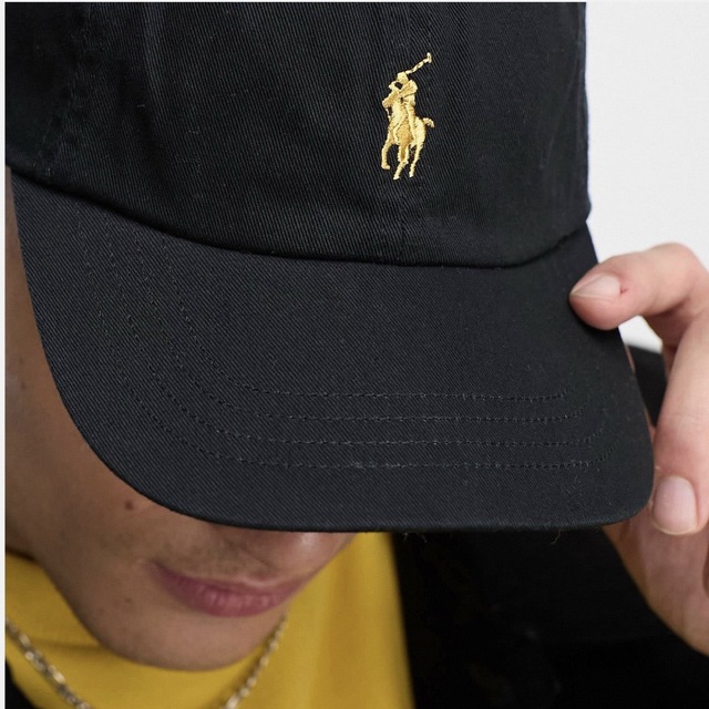 珍しい！黒×ゴールドロゴ♪新品タグ付き☆POLO ラルフローレン キャップ | フリマアプリ ラクマ