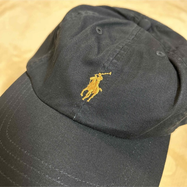 POLO RALPH LAUREN(ポロラルフローレン)の珍しい！黒×ゴールドロゴ♪新品タグ付き☆POLO ラルフローレン キャップ メンズの帽子(キャップ)の商品写真