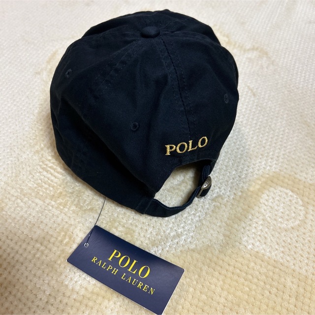 珍しい！黒×ゴールドロゴ♪新品タグ付き☆POLO ラルフローレン キャップ