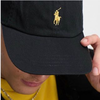 ポロラルフローレン(POLO RALPH LAUREN)の珍しい！黒×ゴールドロゴ♪新品タグ付き☆POLO ラルフローレン キャップ(キャップ)