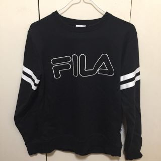 フィラ(FILA)のFILA スウェット ブラック トレーナー(トレーナー/スウェット)