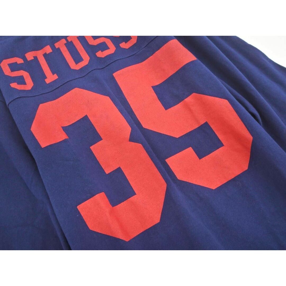 STUSSY(ステューシー)のステューシー プリント Tシャツ ワンピース sizeM/紺 ■◆ レディース レディースのワンピース(ミニワンピース)の商品写真