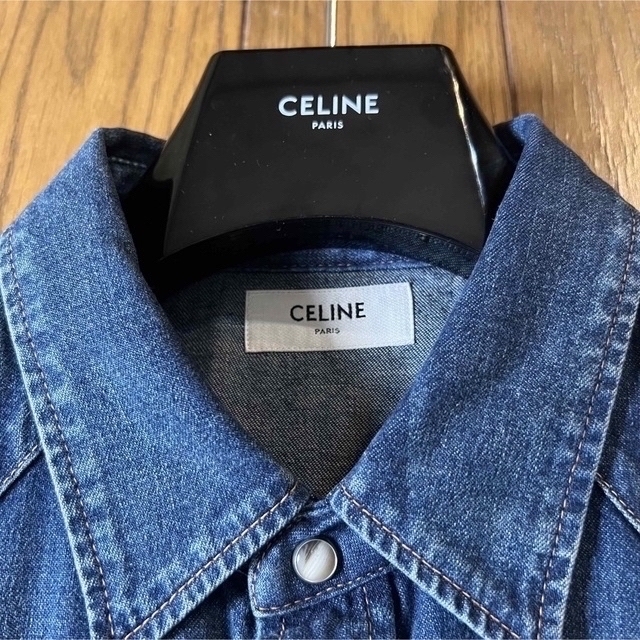 極美品 CELINE  デニムシャツ Lサイズ