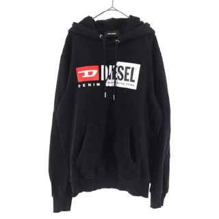 ◆希少サイズ◆　DIESEL パーカー　ボックスロゴ　プルオーバーパーカー