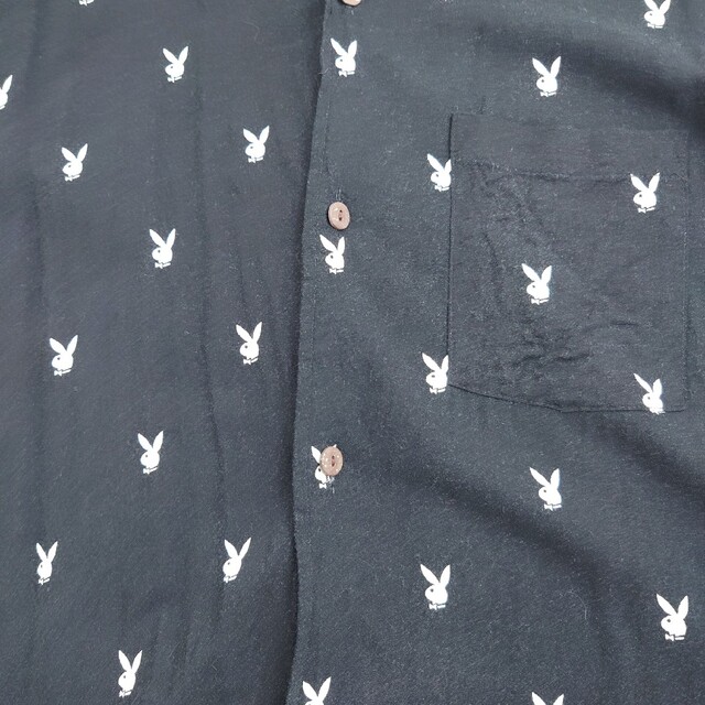 PLAYBOY(プレイボーイ)の未開封品　PLAYBOY プレイボーイ 半袖シャツ　レーヨンシャツ メンズのトップス(シャツ)の商品写真