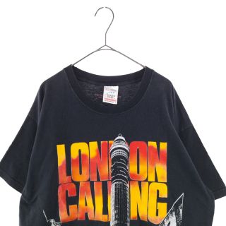 VINTAGE ヴィンテージ 90s FIFTHCOLUMNCLA SSICS THE CLASH LONDON CALLING ザクラッシュ  ロンドンコーリング 半袖Tシャツ カットソー ブラック