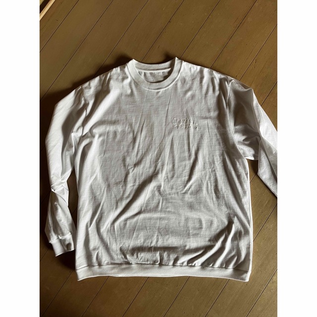 ennoy LONG SLEEVE HEM RIB TEE WHITEの通販 by n's｜ラクマ