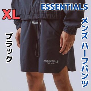 エッセンシャル(Essential)のエッセンシャルズ ハーフパンツ メンズ ブラック　XL ESSENTIALS(ショートパンツ)