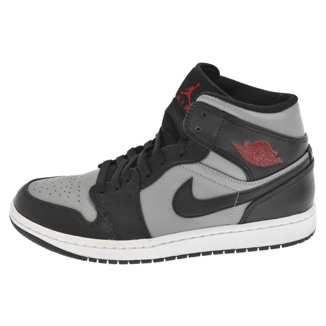 NIKE(ナイキ)のNIKE ナイキ AIR JORDAN 1 MID SHADOW エアジョーダン1 ミッドシャドウ ミッドカットスニーカー ブラック×グレー US8.5/26.5cm 554724-096 メンズの靴/シューズ(スニーカー)の商品写真