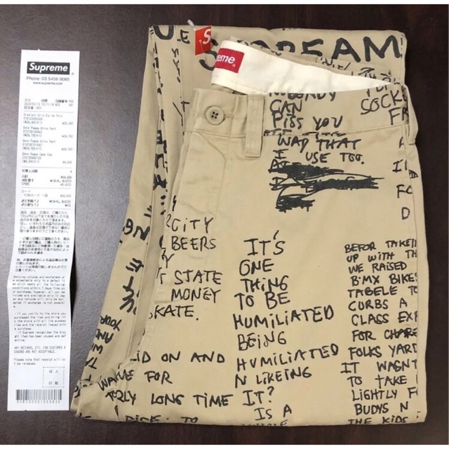 Supreme(シュプリーム)の即日発送 30 Supreme Gonz Poems Chino Pant メンズのパンツ(チノパン)の商品写真