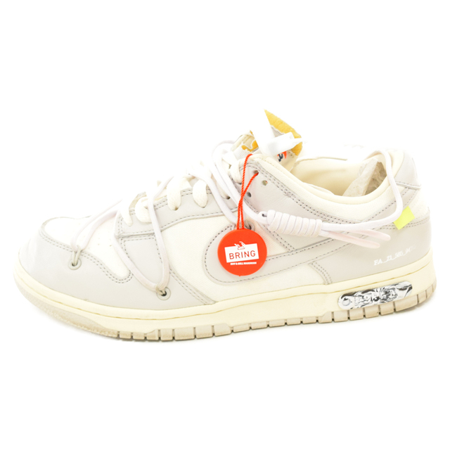 NIKE ナイキ ×OFF-WHITE DUNK LOW OF 50 49 オフホワイト ダンク ロー ローカットスニーカー シューズ ホワイト US9/27cm DM1602-123 ナイキ NIKE オフホワイト ダンク 灰色 グレー ダンクロー