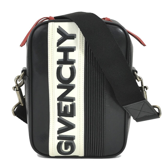 ジバンシィ GIVENCHY 斜め掛けショルダーバッグ MC3 レザー ブラック