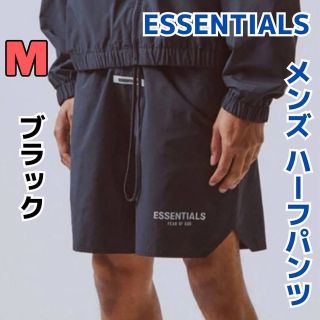 エッセンシャル(Essential)のエッセンシャルズ ハーフパンツ メンズ ブラック　M ESSENTIALS(ショートパンツ)