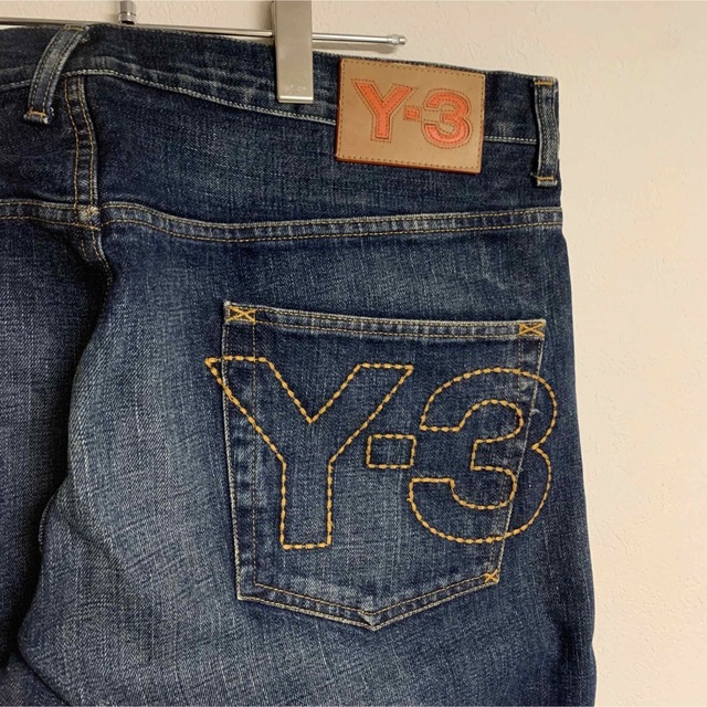 【美品】Y-3 ワイスリー　ビッグザイズ　デニム　パンツ　ロゴ　刺繍　デザイン 4